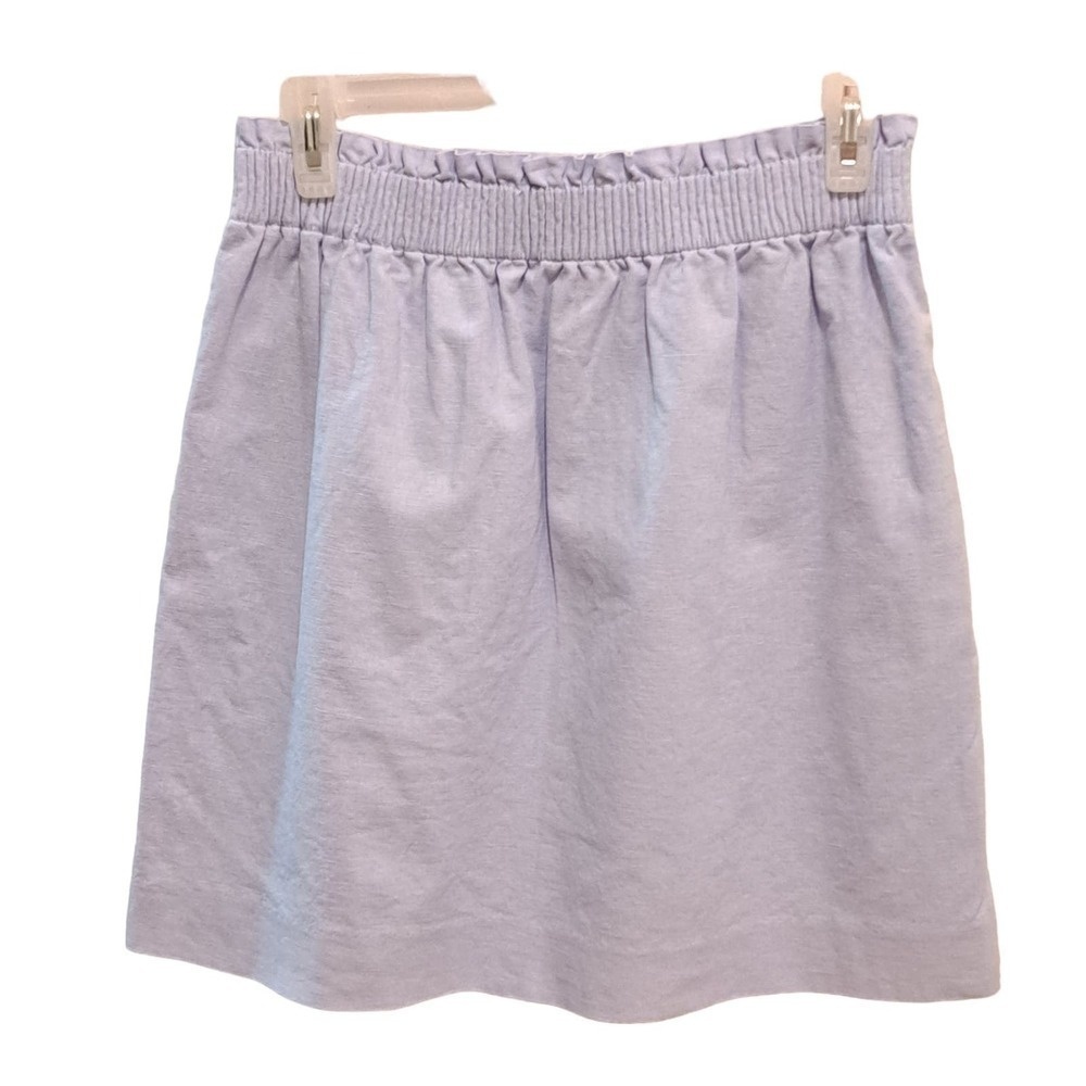 J. Crew Linen Blend Above Knee Skirt Size 4 Light Blue